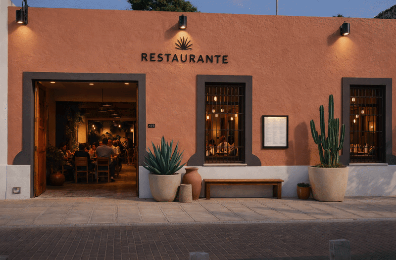 Concepto de restaurante o bar boutique